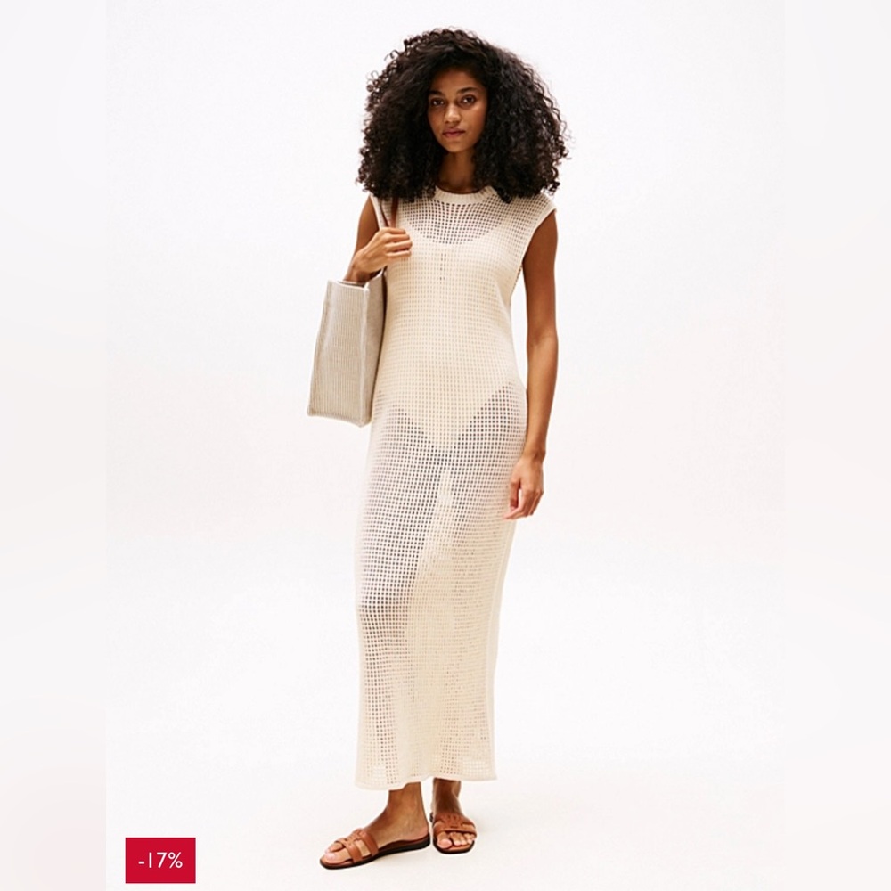 Tommy Hilfiger Crochet Cover Up Dress